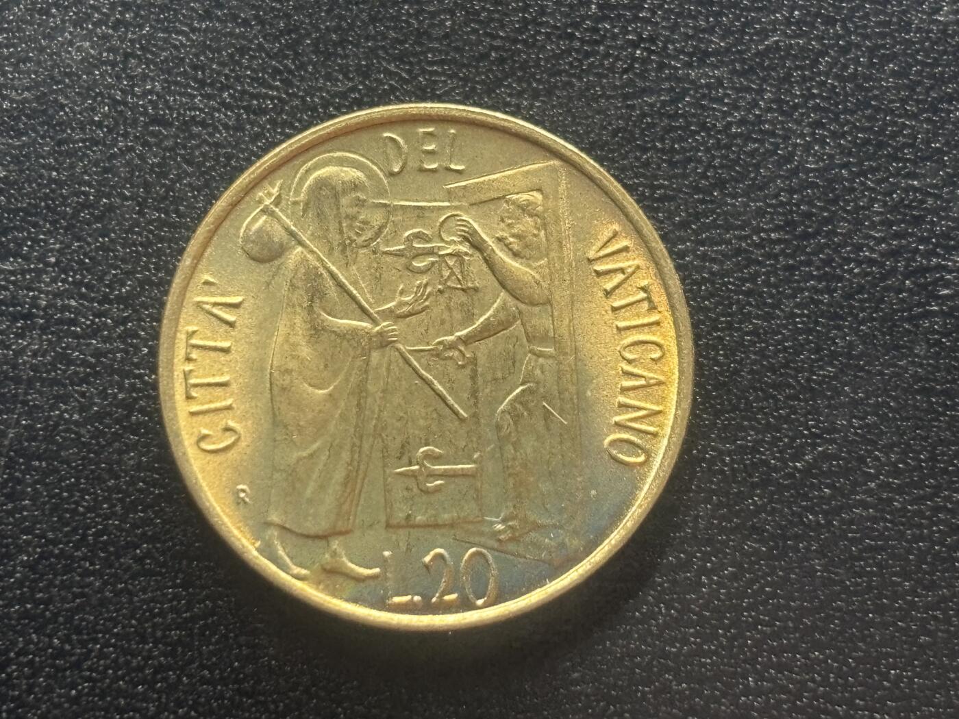 邮泉阁限时拍卖第四十二场（硬币在国外。请付邮费6元。） 梵蒂冈1981年20里拉