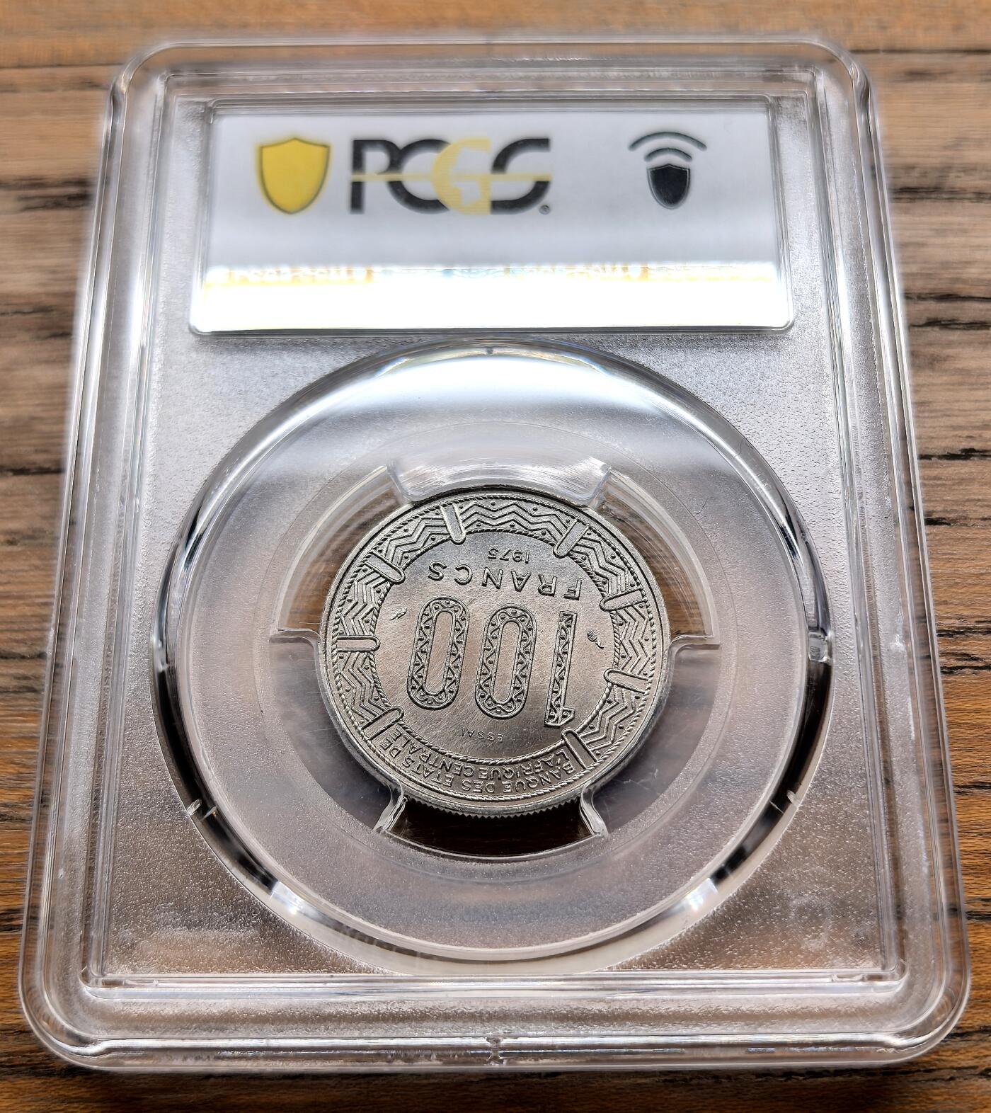 此心安处是吾乡·凡希社世界钱币微拍第三百二十期 1975喀麦隆100法郎样币PCGS-SP67