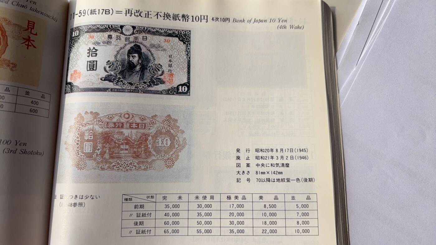 2026年集古藏今外币拍卖第二期-第10场—（总第310拍-纸币专场），本期拍完结算一次，发货时间2-3天，休息几天后继续新的一期拍卖。 稀少品日本银行券10元