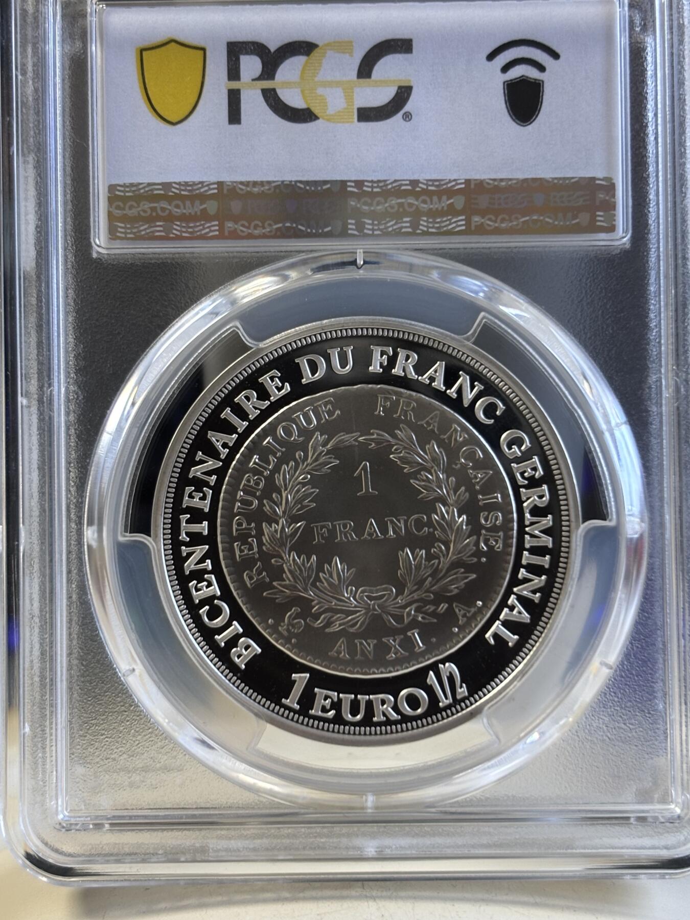 第191期拍卖 法国2003年拿破仑逝世纪念银币PCGS-PR70.900银，22.2克