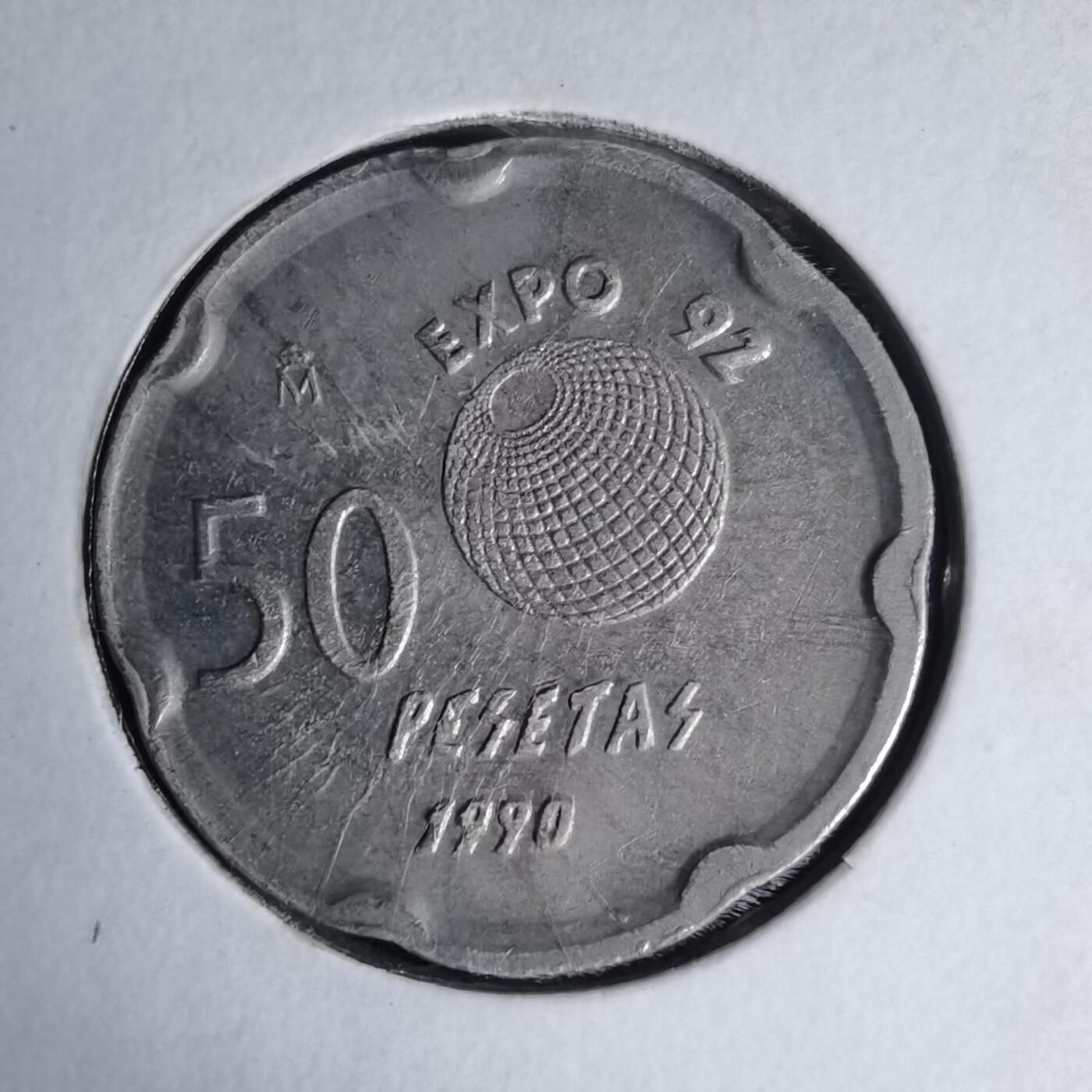 沼泽如烟--第1007场 西班牙50比塞塔纪念币