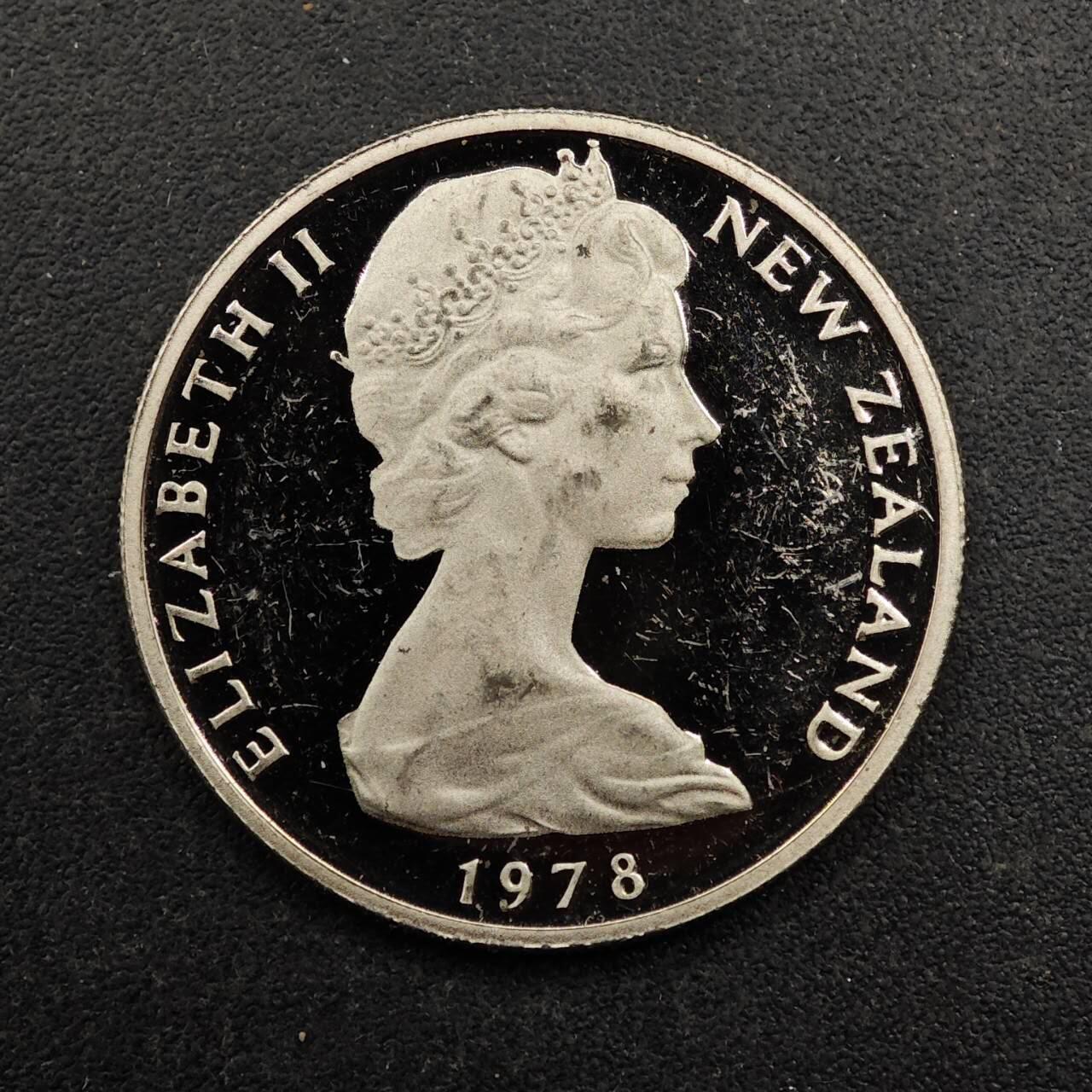 【淘币小摊】实时拍第八百七十二拍   散币银币场    每周一统一发货 新西兰1978年10分精制镍币