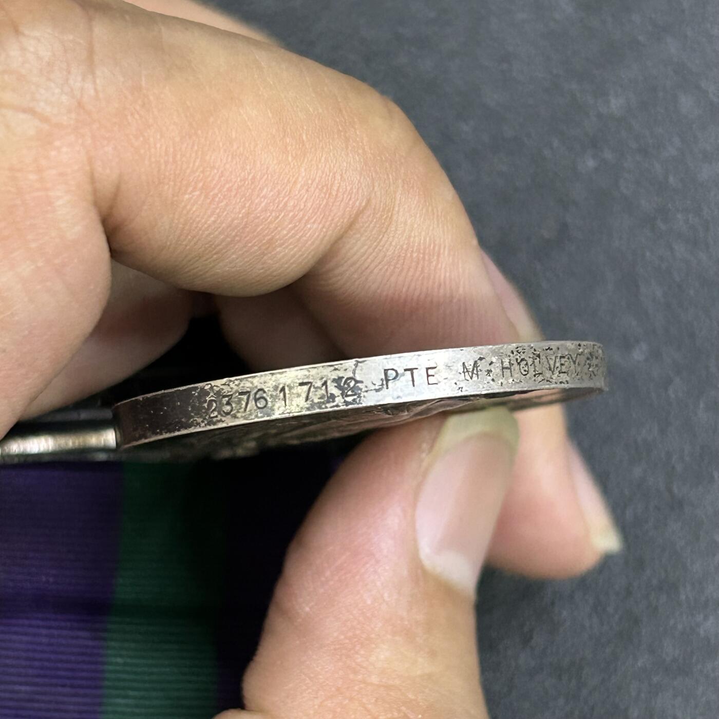 西秦中古拍卖第七十九期  英国常规服役奖章 银制 马来亚勋条