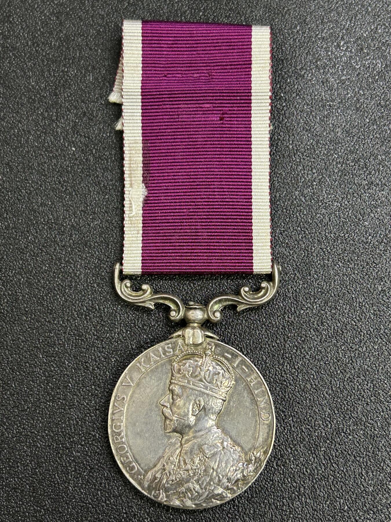 西秦中古拍卖第七十九期  英国印度长期良好服役奖章 乔治五世版 音质，