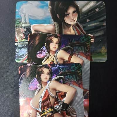 花开卡拍第61期（3月7号周六截拍，品控勿拍!!!拍品不寄存，运费5元（新疆需补运费差价或顺丰到付），自制卡难免瑕疵，可能存在轻微撞角爆边等出厂瑕疵，品控介意勿拍！） - 不知火舞 3形态 光刻工艺 