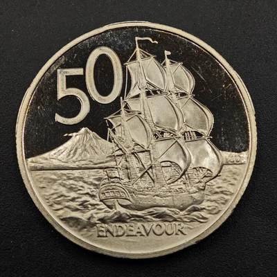 【淘币小摊】实时拍第八百七十二拍   散币银币场    每周一统一发货 - 新西兰1983年50分精制镍币3