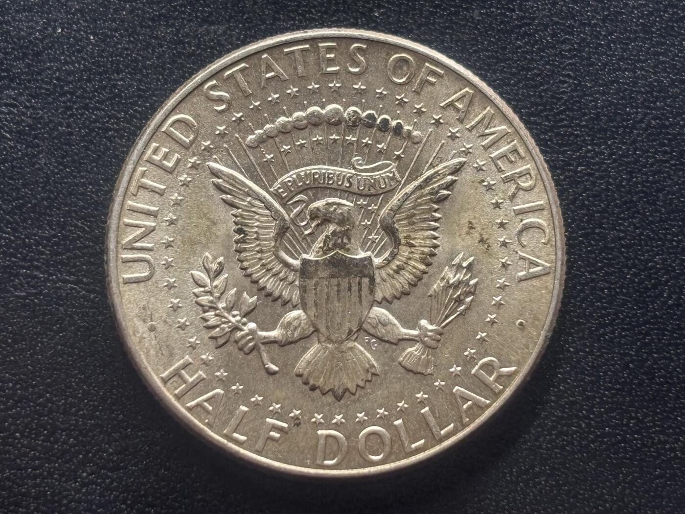 邮泉阁限时拍卖第四十二场（硬币在国外。请付邮费6元。） 美国1964年½美元银币