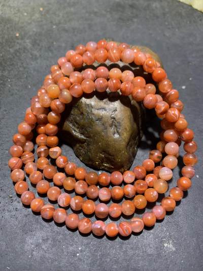 川料南红玛瑙多圈手串一条！ - 川料南红玛瑙多圈手串一条！
