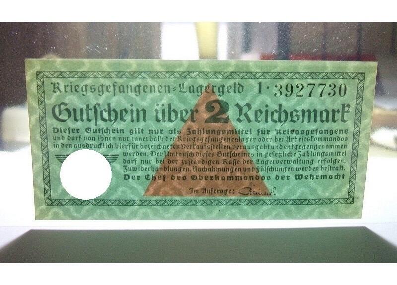 【旋风钱币】3月14日19:00准时开拍 精美欧洲币章、银币银章、第三帝国钱币等 全场包邮！ 可评级 德国第三帝国1939-44年集中营战俘营2马克 原光挺版