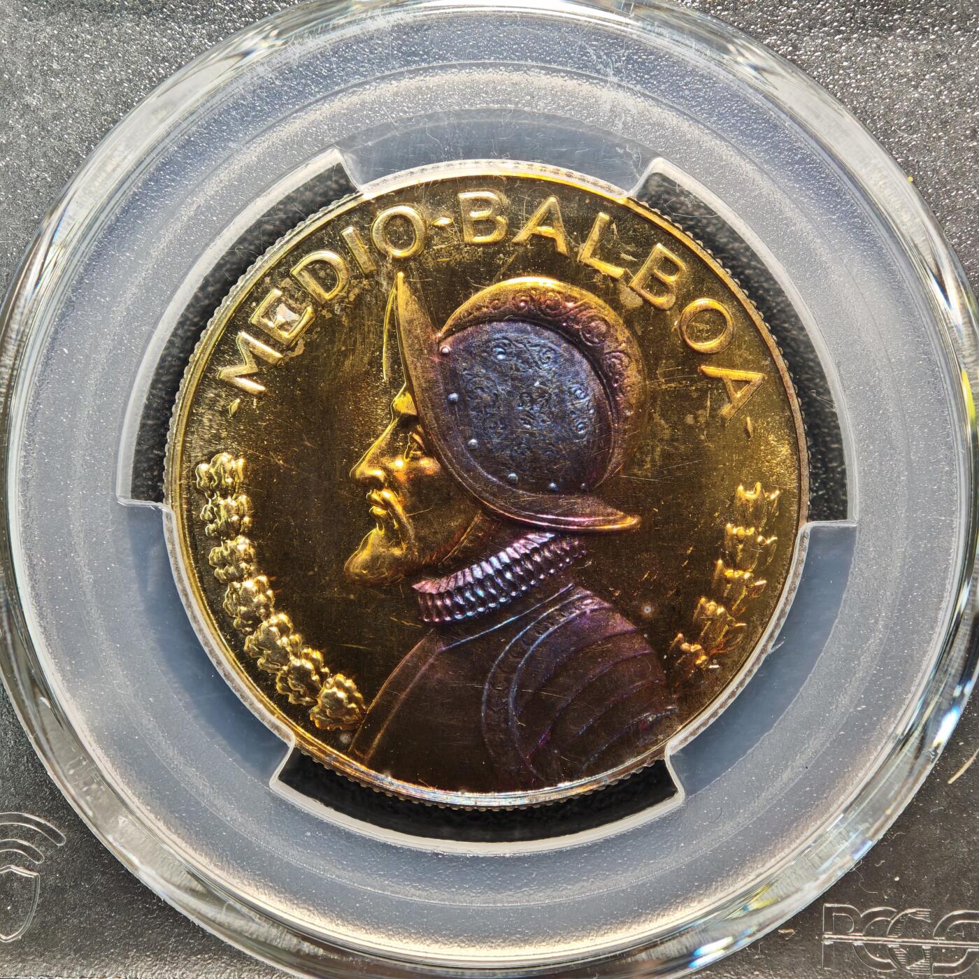 【德藏】世界币章拍卖第166期（拍品征集中~欢迎藏友联系） 1968年 巴拿马1/2精制巴拿马比索 PCGS PR UNC