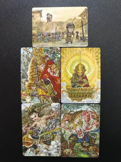 天玑星卡拍第174期《3.2周一截拍》持续收拍收评中 满赠卡需备注 - 乐卡文化 郭京辉 美猴王斗战胜佛 蜘蛛精 虎先锋 普卡 四张+卡头一张