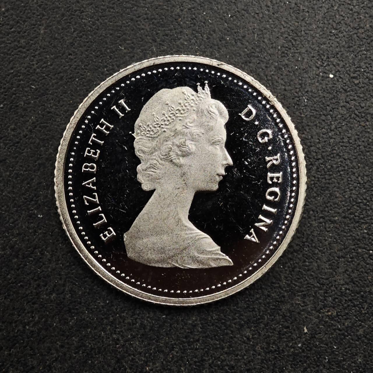 【淘币小摊】实时拍第八百七十二拍   散币银币场    每周一统一发货 加拿大1981年10分精制镍币