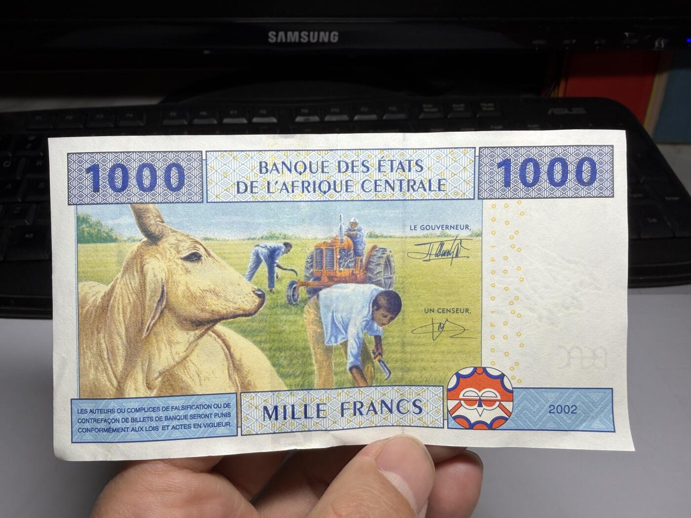 2026年集古藏今外币拍卖第二期-第10场—（总第310拍-纸币专场），本期拍完结算一次，发货时间2-3天，休息几天后继续新的一期拍卖。 2002年中非1000法郎