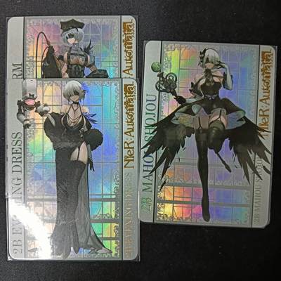 花开卡拍第61期（3月7号周六截拍，品控勿拍!!!拍品不寄存，运费5元（新疆需补运费差价或顺丰到付），自制卡难免瑕疵，可能存在轻微撞角爆边等出厂瑕疵，品控介意勿拍！） - 玩卡秀 礼服2B 3张 折光彩闪