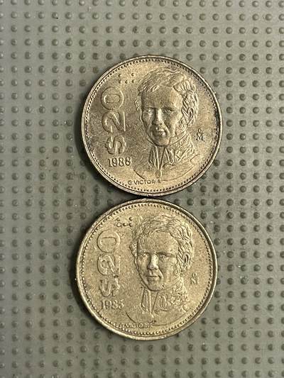 2026年第29场各国散币拍卖（总第179场） - 墨西哥20比索2枚