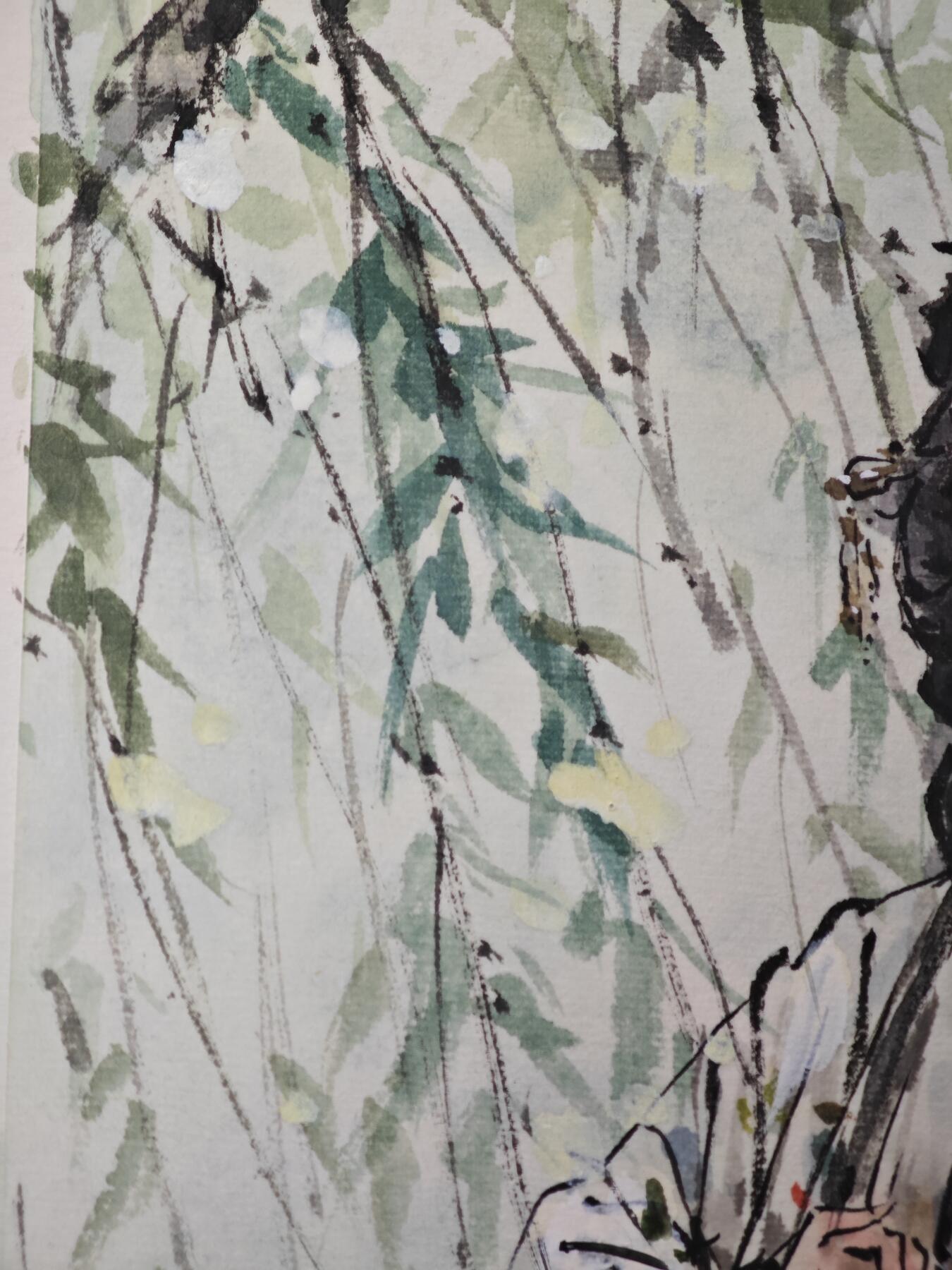 白泽拍卖卡牌手绘专场第33期（去岁千般皆如愿 今年万事定称心） 2025 迟迟手绘画 柳如是 尺寸：26.1cm*41cm  迟迟亲签