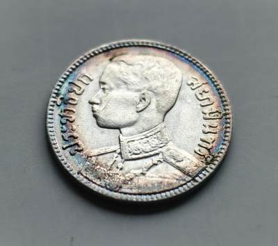 《崇甫堂》一精品外币专场⑧ - 泰国（暹罗王国）大象1929年1/4铢银币 Y#48