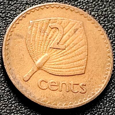 泉币菌-第204场-元宵节专场 本场拍品多 请提前出价 - 芭蕉扇 英属斐济1969年2分硬币 青年女王 21.08毫米3.85克