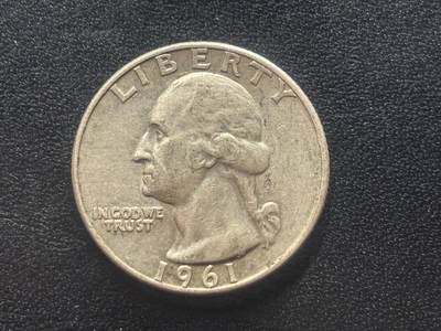 邮泉阁限时拍卖第四十二场（硬币在国外。请付邮费6元。） - 1961年¼美元D版