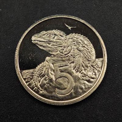 【淘币小摊】实时拍第八百七十二拍   散币银币场    每周一统一发货 - 新西兰1984年5分精制镍币