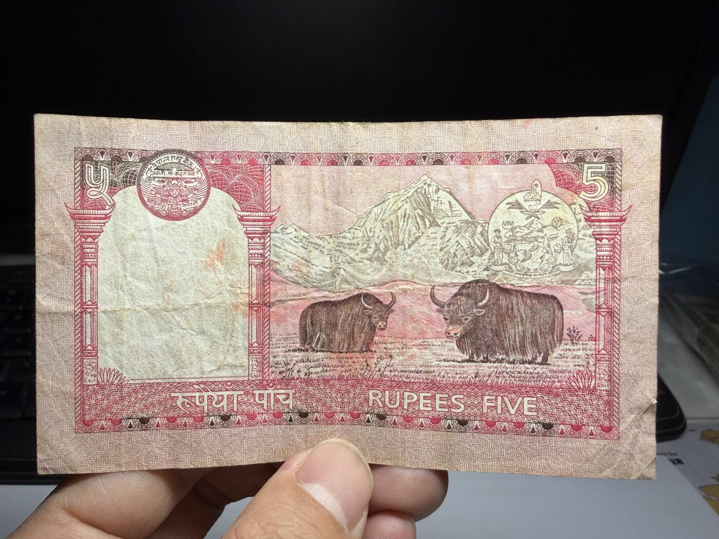 2026年集古藏今外币拍卖第二期-第10场—（总第310拍-纸币专场），本期拍完结算一次，发货时间2-3天，休息几天后继续新的一期拍卖。 尼泊尔5卢比