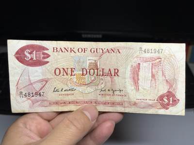 2026年集古藏今外币拍卖第二期-第10场—（总第310拍-纸币专场），本期拍完结算一次，发货时间2-3天，休息几天后继续新的一期拍卖。 - 圭亚那一元