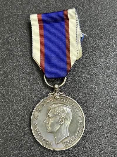 西秦中古拍卖第七十九期  - 英国皇家海军预备舰队奖章 银制 乔治六世版