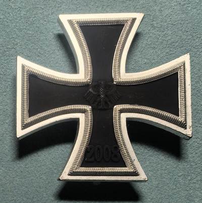 盛世勋华——号角文化勋章邮票专场拍卖第307期 - 德国（联邦）2008版铁十字勋章 未颁发 收藏爱好者版本