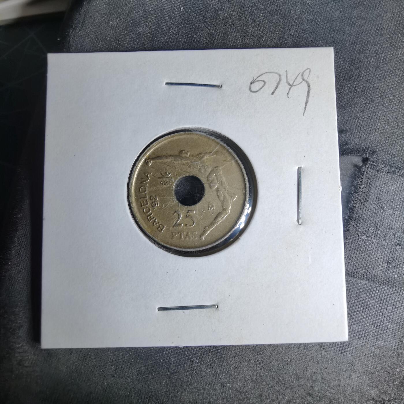 沼泽如烟--第1007场 西班牙25比塞塔纪念币