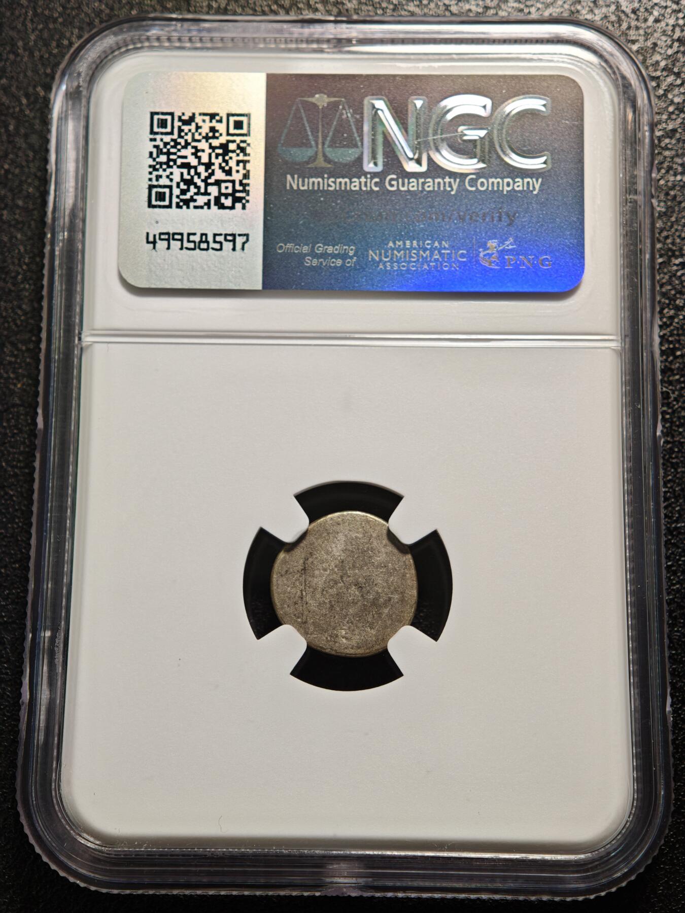 【德藏】世界币章拍卖第166期（拍品征集中~欢迎藏友联系） 1847-60年 柬埔寨小鸟银币 NGC AU55 图案立体感十足