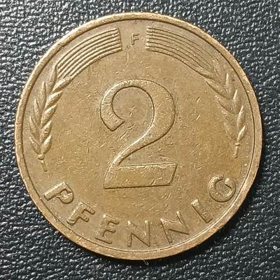 逸泉钱币2026A年十七场历代古钱世界纸钞纪念币钱币专场A2575-3175  29-68 - 2639 西德联邦德国2分尼