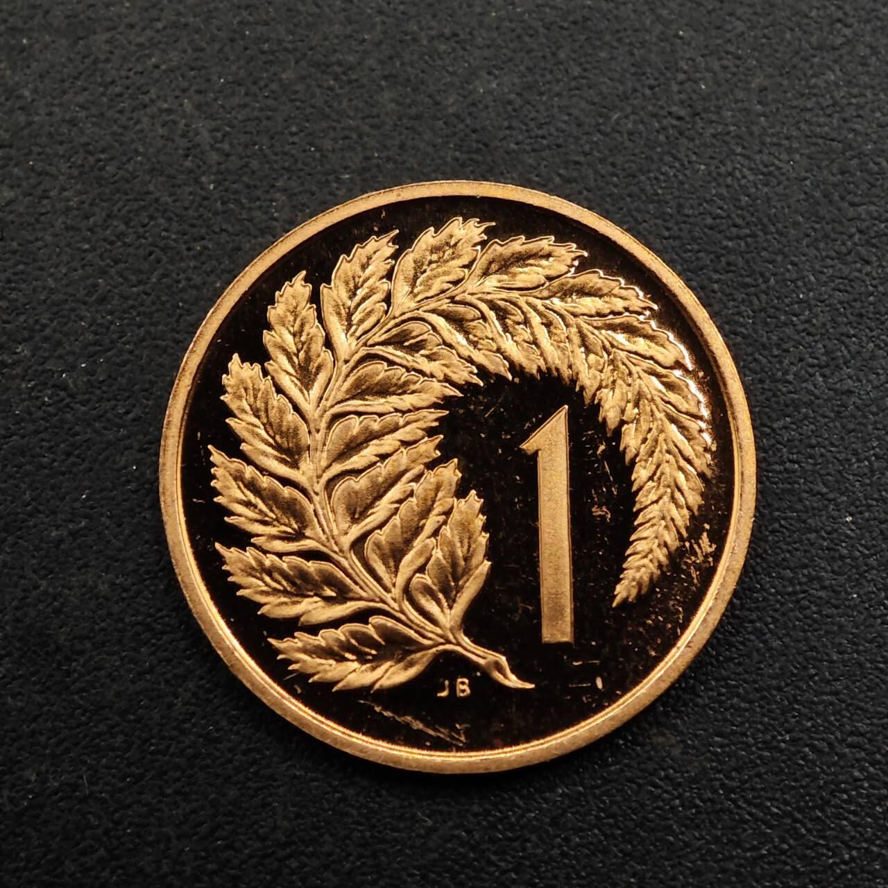 【淘币小摊】实时拍第八百七十二拍   散币银币场    每周一统一发货 新西兰1983年1分精制铜币