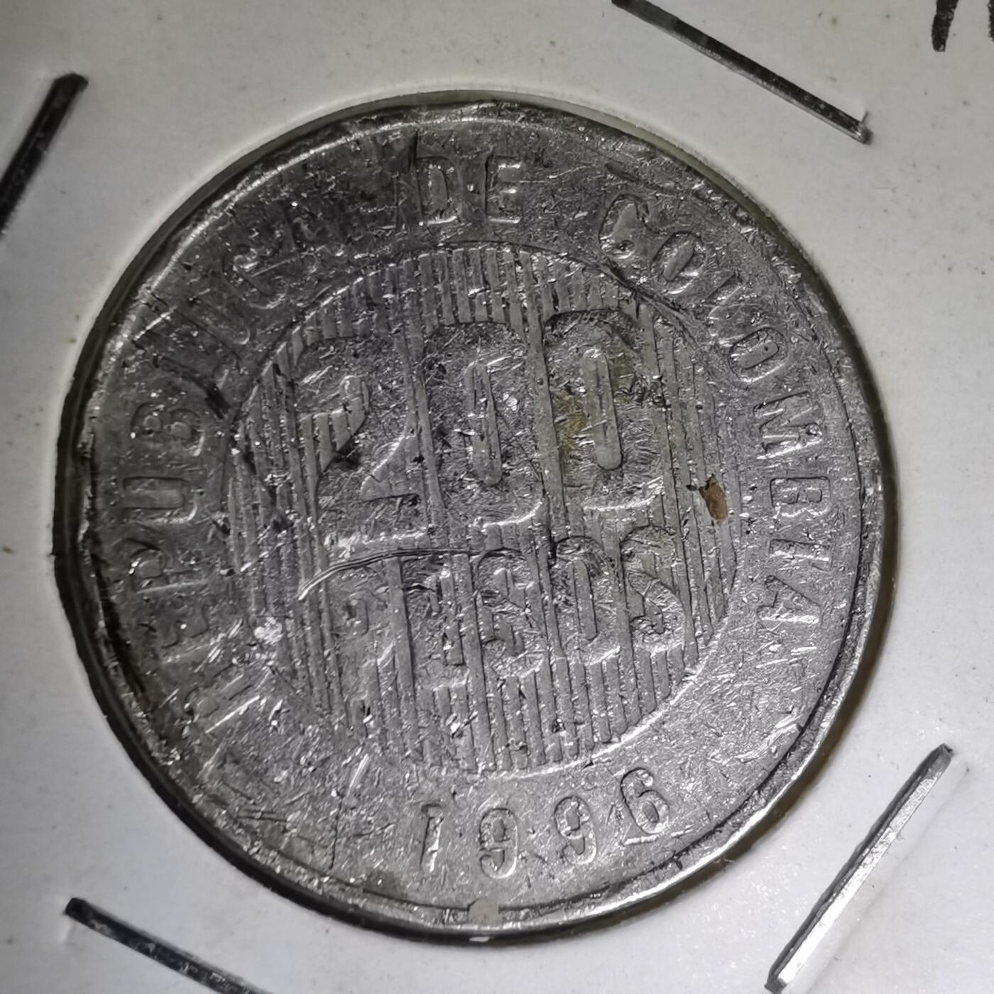 沼泽如烟--第1007场 哥伦比亚1996年200比索