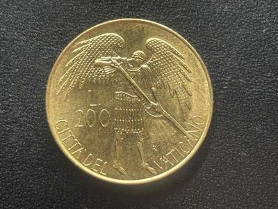 邮泉阁限时拍卖第四十二场（硬币在国外。请付邮费6元。） - 梵蒂冈1986年200里拉