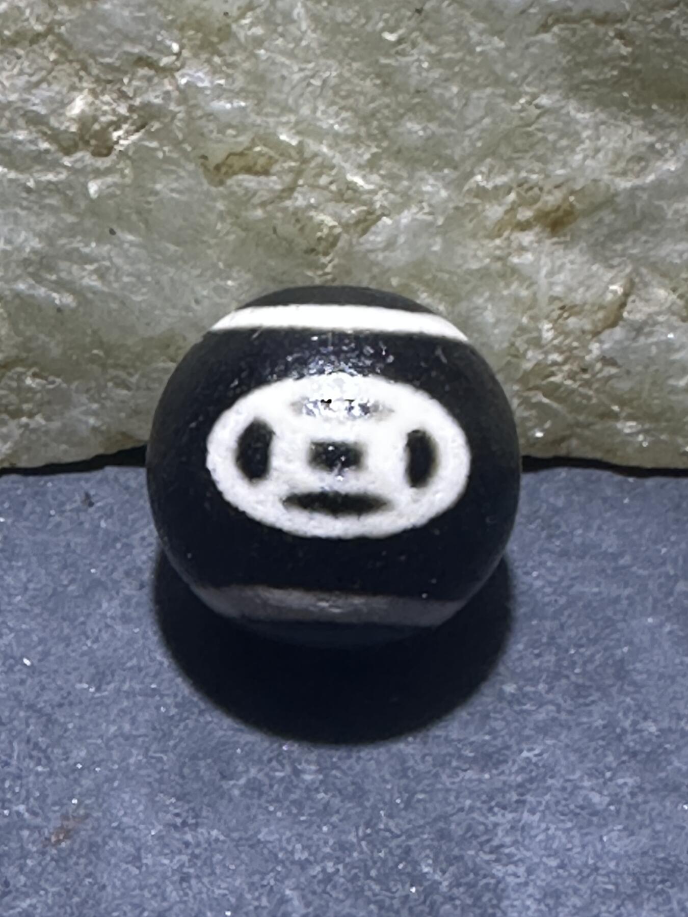 仅此一颗，精品藏传钱币玛瑙天珠一颗，