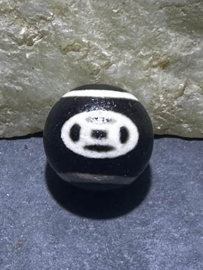 仅此一颗，精品藏传钱币玛瑙天珠一颗， - 仅此一颗，精品藏传钱币玛瑙天珠一颗，