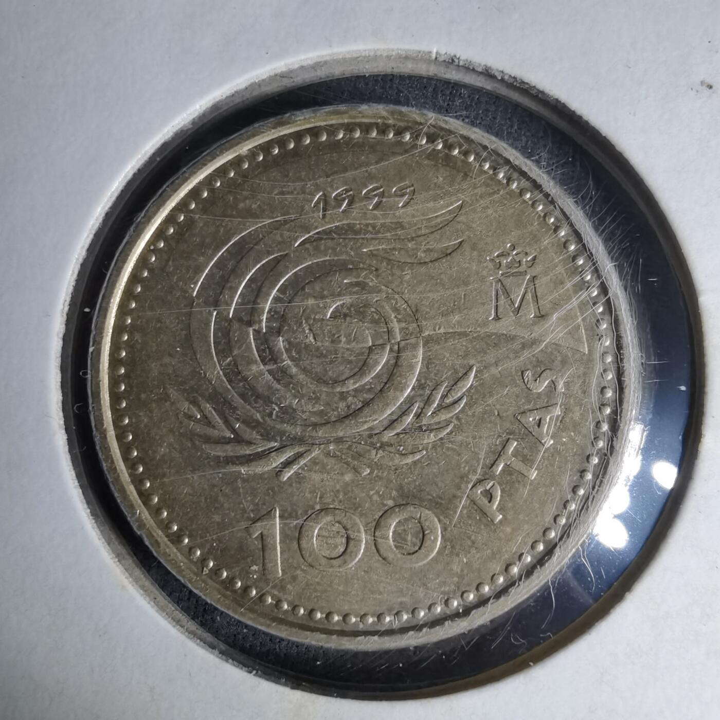 沼泽如烟--第1007场 西班牙100比塞塔纪念币