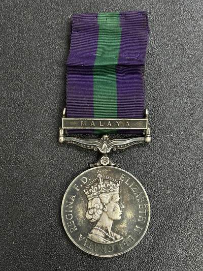 西秦中古拍卖第七十九期  - 英国常规服役奖章 银制 马来亚勋条
