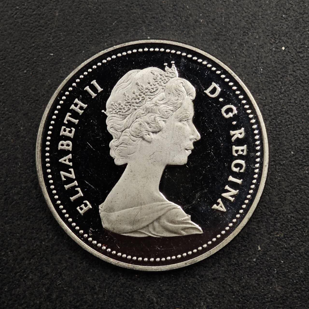 【淘币小摊】实时拍第八百七十二拍   散币银币场    每周一统一发货 加拿大1981年5分精制镍币