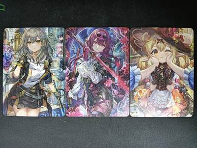 花开卡拍第61期（3月7号周六截拍，品控勿拍!!!拍品不寄存，运费5元（新疆需补运费差价或顺丰到付），自制卡难免瑕疵，可能存在轻微撞角爆边等出厂瑕疵，品控介意勿拍！） - T画师崩铁 某小套 3张 纱布闪