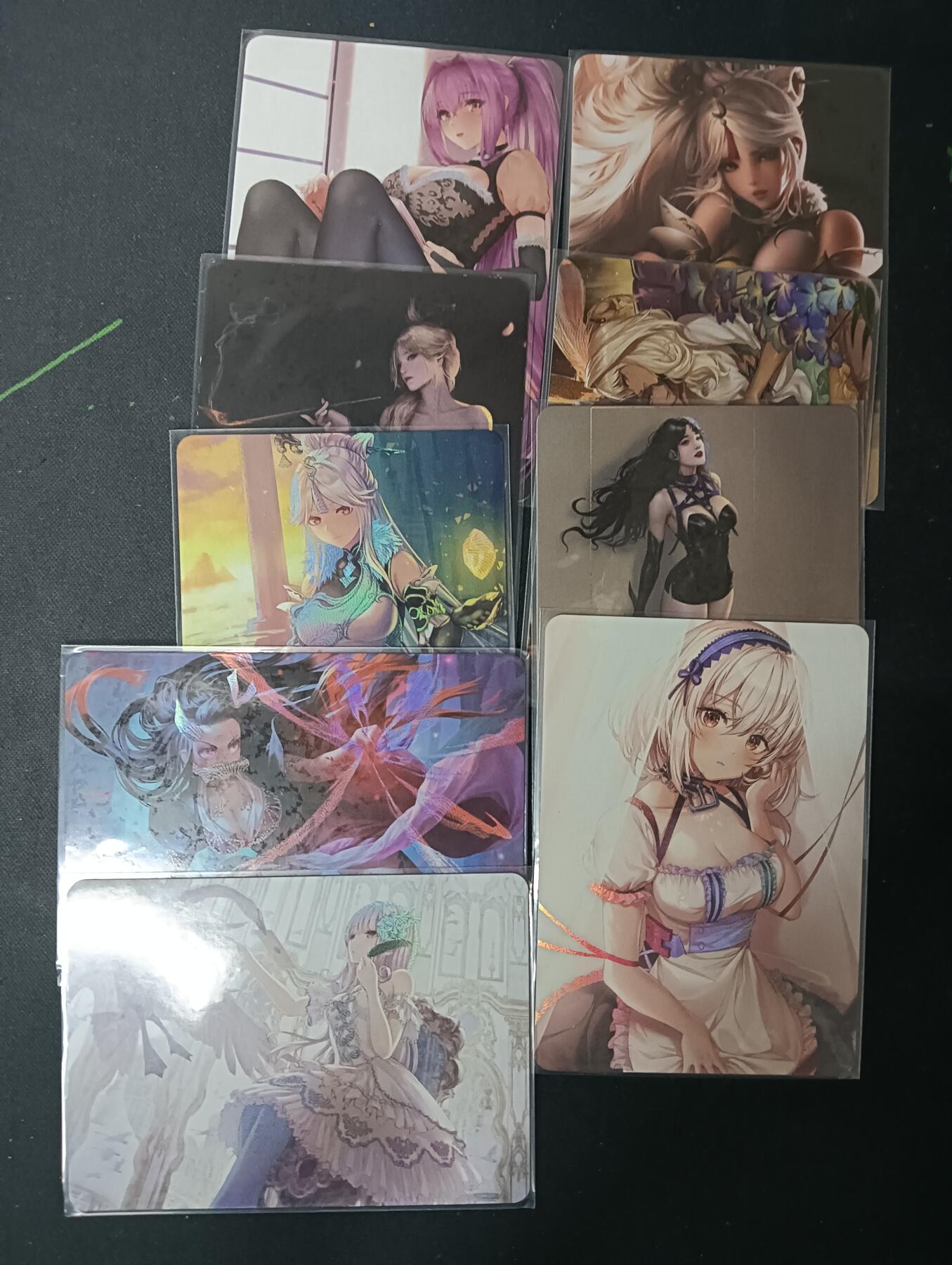 花开卡拍第61期（3月7号周六截拍，品控勿拍!!!拍品不寄存，运费5元（新疆需补运费差价或顺丰到付），自制卡难免瑕疵，可能存在轻微撞角爆边等出厂瑕疵，品控介意勿拍！） 美少女03 9张 彩闪