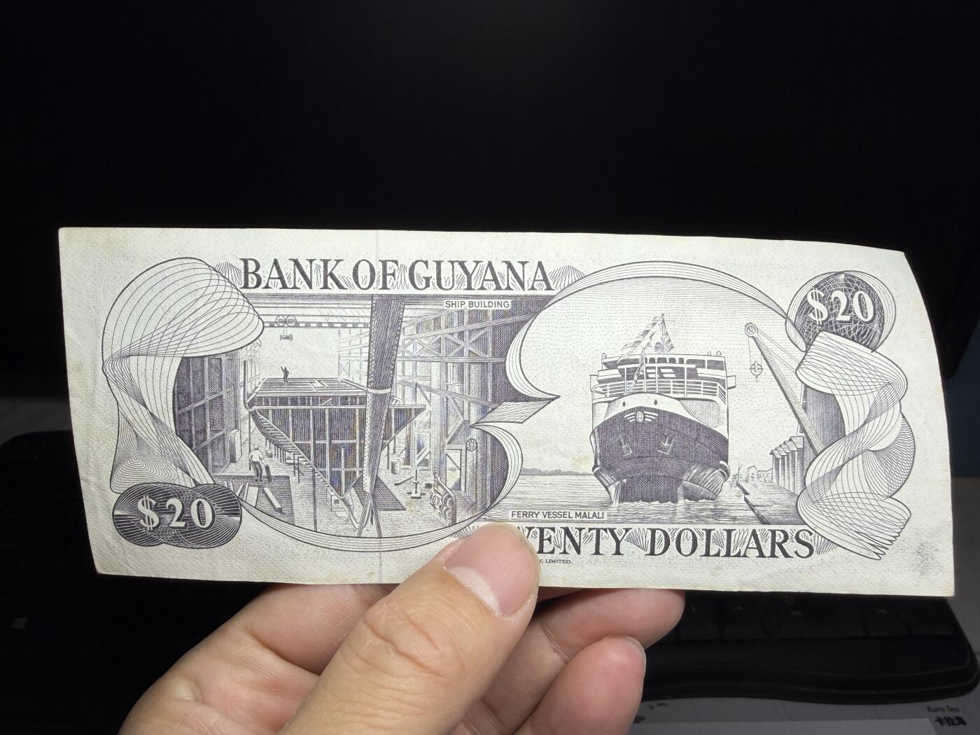 2026年集古藏今外币拍卖第二期-第10场—（总第310拍-纸币专场），本期拍完结算一次，发货时间2-3天，休息几天后继续新的一期拍卖。 圭亚那20元（01）