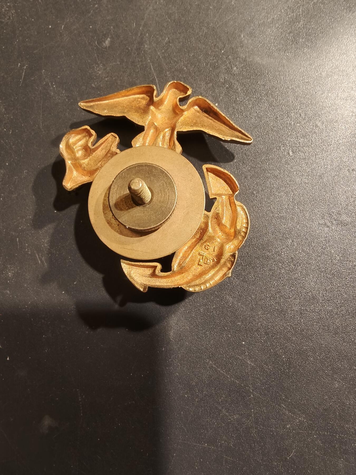 老王徽章第185期 美国海军陆战队大檐帽帽徽