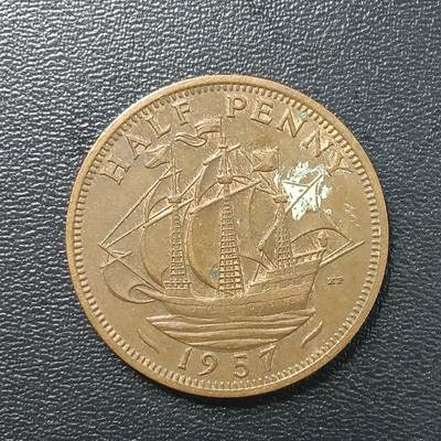 逸泉钱币2026A年十七场历代古钱世界纸钞纪念币钱币专场A2575-3175  29-68 - 2621英国1/2便士