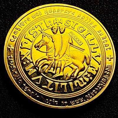 泉币菌-第202场-本场拍品多 请提前出价（正月十五统一发货） - 纪念章 马剑骑士纪念品 40×3mm