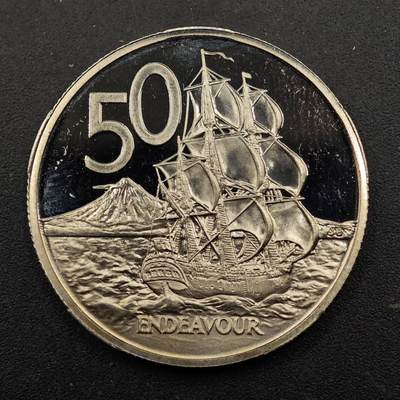 【淘币小摊】实时拍第八百七十二拍   散币银币场    每周一统一发货 - 新西兰1982年50分精制镍币