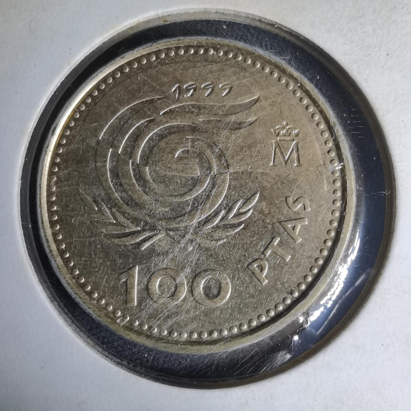 沼泽如烟--第1007场 西班牙100比塞塔纪念币