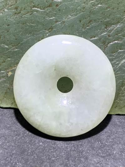 天然A货糯种翡翠平安扣吊坠一个！ - 天然A货糯种翡翠平安扣吊坠一个！