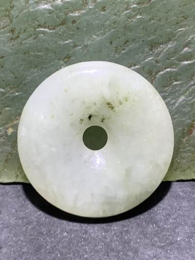 天然A货糯种翡翠平安扣吊坠一个！ 天然A货糯种翡翠平安扣吊坠一个！