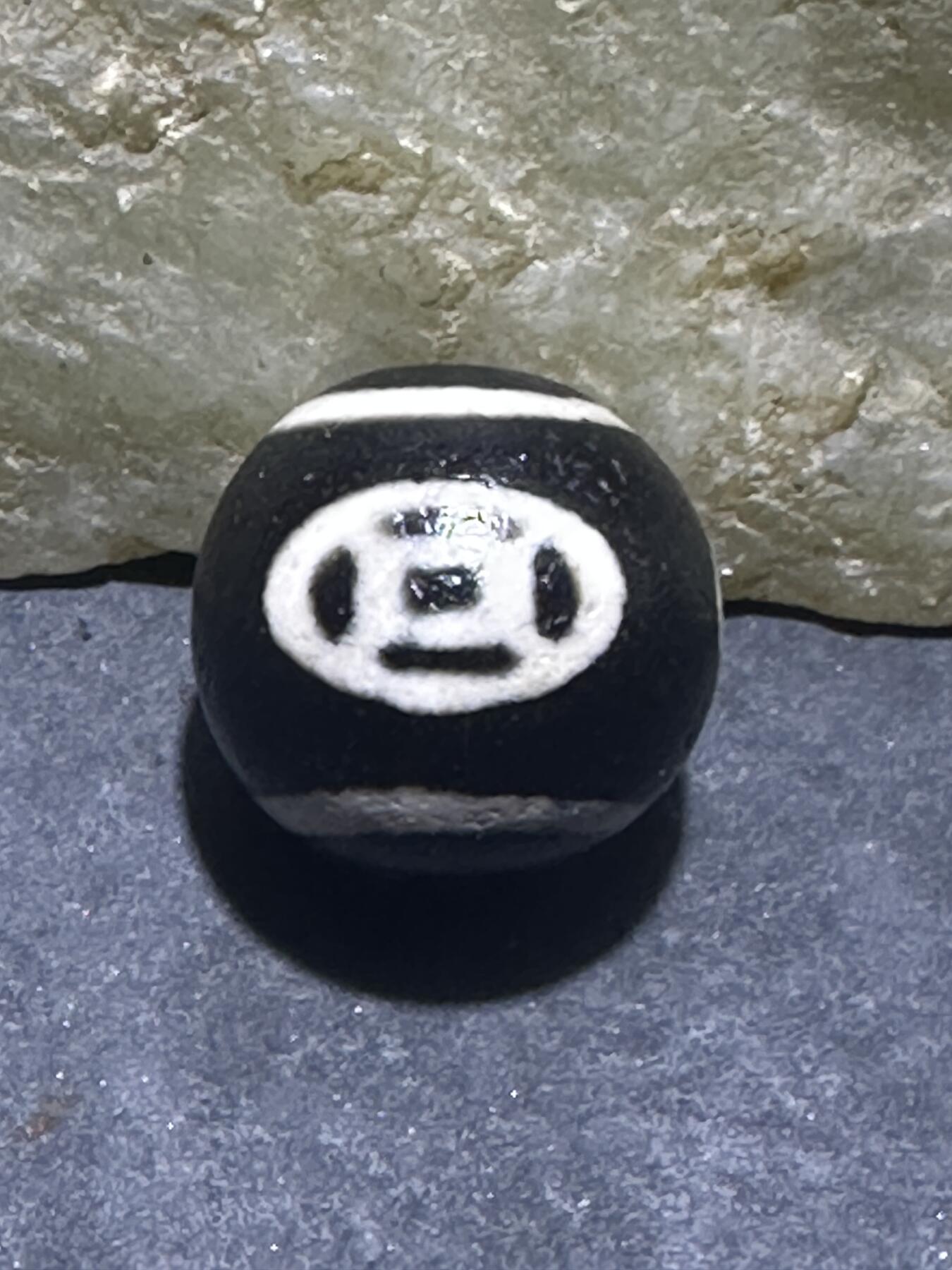 仅此一颗，精品藏传钱币玛瑙天珠一颗，